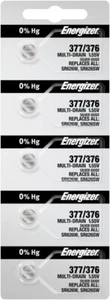 5 Stck. Energizer 377 376 Silberoxid Akku 1,5 V Münze & Knopfzelle SR626SW SR626 - Bild 1 von 1