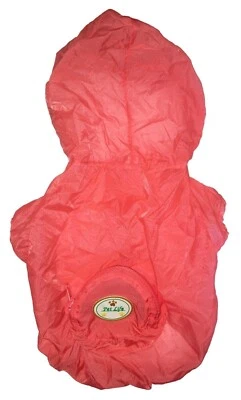Adjustable Waterproof Zippered Folding Travel Pet Dog Raincoat Poncho Coat - Image 1 of 4