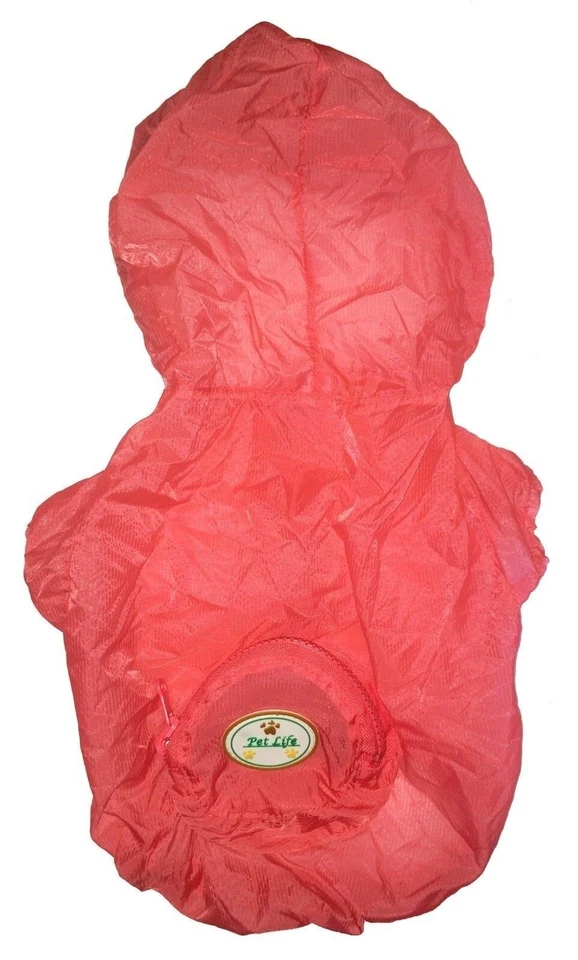 Impermeable Poncho Abrigo Ajustable Impermeable con Cremallera Plegable Viaje Mascota Perro Foto 1 de 4