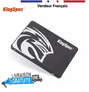 Disque Dur SSD 256 Go 1 To KingSpec interne 2.5 SATA3 dernière édition - Photo 1/8