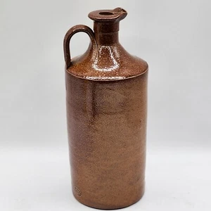 RARE ANTIQUE STONEWARE BOTTLE WITH HANDLE BOURNE DENBY U.K. STONEWARE BOTTLE - Picture 1 of 10