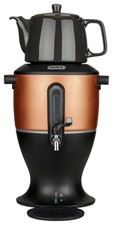 Samowar Teekocher kupfer 3,0 Liter, Porzellankanne