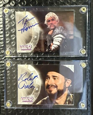 Topps Xena Series - Tim Thomerson #A8 and Robert Trebor #A9 - Autographed Cards - Image 1 of 4
