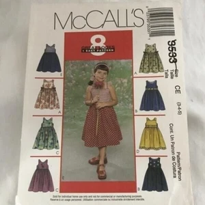 #3533 McCalls Girls dress sewing pattern size 3-5 - Picture 1 of 4