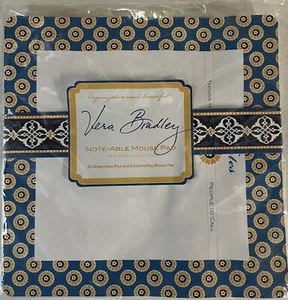 Vera Bradley Note-able Mouse Pad with 50 Sheet Note Pad - Brand New - Picture 1 of 1