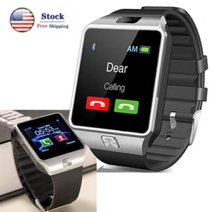 Women Men Bluetooth Smart Watch Unlocked Phone GSM Sleep Monitor Fitness Tracker - Picture 1 of 12