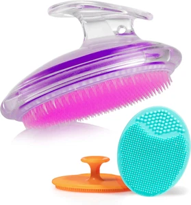 3 Pack Body and Face Exfoliating Brushes for Ingrown Hairs Treatment, Razor Bump - Picture 1 of 12