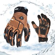 Vgo... 1 Pair -20℃/-4°F COLDPROOF,Winter Work Leather Gloves,Mechanics Gloves...