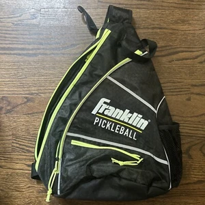 Franklin Pickleball Paddel Rucksack Sling Bag schwarz neongelb mehrere Taschen - Bild 1 von 2