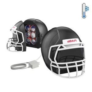 FOOTBALL HELMET MINI FRIDGE 14 Inch 6-Can Capacity White/Black/Blue Available - Picture 1 of 15
