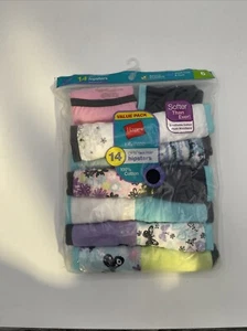 Hanes Girls 14pk Tagless Hipsters 100% Cotton Size 6, - Picture 1 of 2