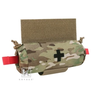 KRYDEX Roll Up IFAK Drop Pouch Med EMT Trauma Pack für Weste Chest Rig MC Camo - Bild 1 von 14
