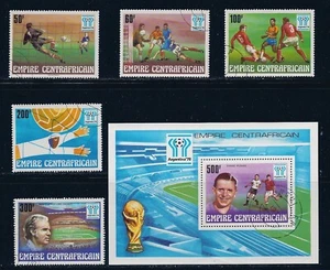 Central African Republic 303-8, cancelled (CTO), 1977 Soccer. Free S/H. - Picture 1 of 1