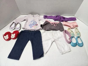 American Girl Doll Clothing Lot Shoes Pants Shirt Underwear Skirt Scarf Bloomers - Picture 1 of 15