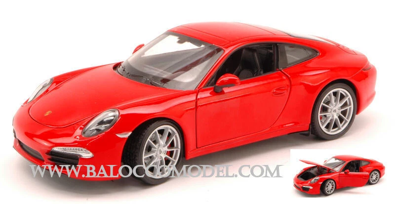 Modellino Auto diecast Welly PORSCHE 911 CARRERA S 991 1:24 modellismo - Immagine 1 di 1