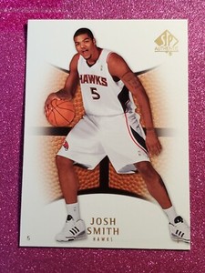 2007-08 SP Authentic Atlanta Hawks Basketball Card #9 Josh Smith