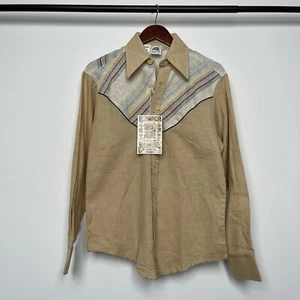 NOS VINTAGE 70'S KENNINGTON LTD CALIFORNIA WESTERN EMBROIDERED SHIRT RETRO SMALL - Picture 1 of 10