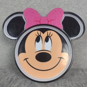 Disney Minnie Mouse Pink Bow Melamine Plastic Divided Plate - Picture 1 of 6