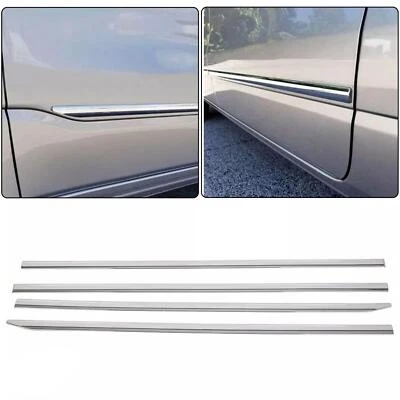 FOR RAM 1500 2019-2022 Crew Cab CHROME SIDE DOOR BODY MOLDING TRIM 19 20 21 22 - Image 1 of 4