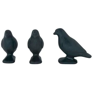 Playmobil lot 3 grey pigeons closed wings city farm figures - Picture 1 of 1