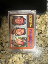 1975 Topps - '74 Highlights #7 Dick Bosman, Steve Busby, Nolan Ryan