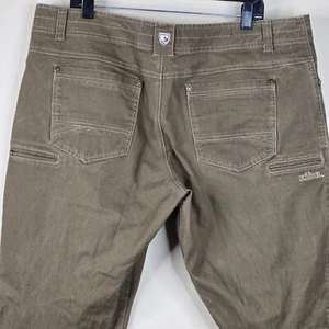 Kuhl Pants Mens 40x32 Brown The Law Jean Stretch Canvas Vintage Patina Dye - Picture 1 of 13
