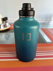 EUC Iron Flask Sport Trinkflasche 64oz 1 Deckel Blau Grün Dark Night Ombre - Bild 1 von 5