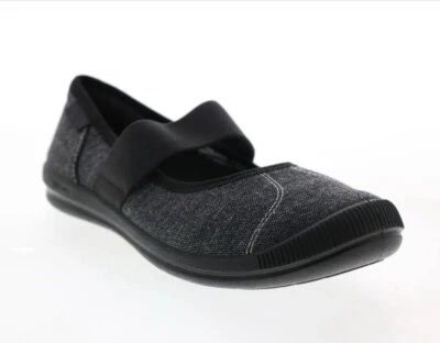 Correa de lona Keen Lorelia gris negra Mary Jane plana para mujer 5,5 1022615  Foto 1 de 4