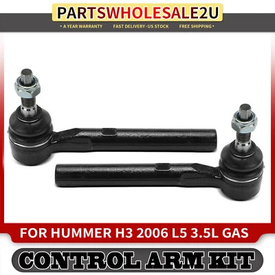 2x Extremo de varilla de amarre de dirección lateral exterior para conductor delantero y pasajero para Hummer H3 2006 Foto 1 de 4