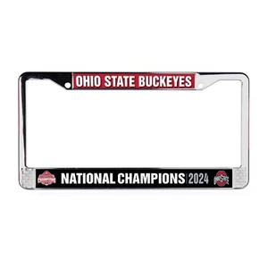 Ohio State Buckeyes NCAA 2024 National Champions Metal License Plate Frame - Picture 1 of 1