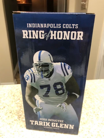 Tarik Glenn #78 - Bobblehead - Indianapolis Colts - Ring of Honor  - Bobble head Cover