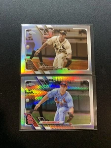 2021 Topps Chrome Baseball Paul Goldschmidt Lot (2) Prism + Sephia Refractor #14 - Picture 1 of 2