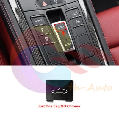 ✈Tapa de cubierta de botón de interruptor abierto convertible sin cromo para Porsche Boxster/Spyder Foto 1 de 4