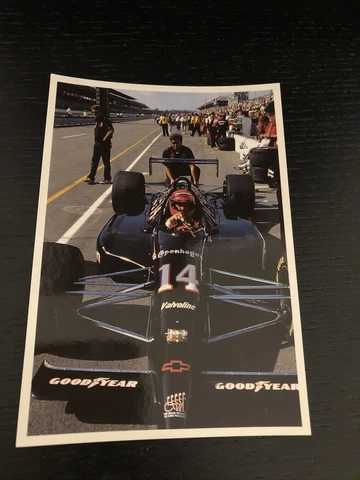 Vintage 4X6 Postcard Indianapolis 500 1990 AJ Foyt Jr 4 Time Winner #202 Cover