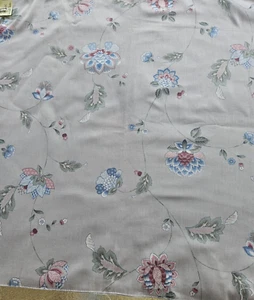 3 Yards Eisenhart Wallcoverings Fabric~Camden~Floral w/ Tan Background~ 54" Wide - Picture 1 of 6