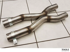 MASERATI QUATTROPORTE (M139) 04-08 X-PIPE CENTRE EXHAUST RESONATOR BYPASS DELETE - Picture 1 of 3
