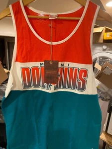 NEW Miami Dolphins Mesh Tank Top size L - Picture 1 of 5