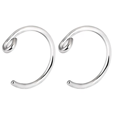 20 piezas anillo de nariz tabique falso en forma de C anillo labial sin perforación hélice pendiente clip 20G Foto 1 de 4