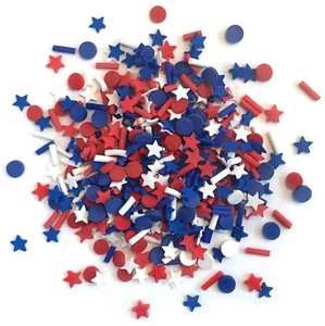 Buttons Galore Sprinkletz Embellishments 12g Star Spangled - Picture 1 of 3