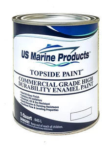 US Marine Products - Topside Paint - Semi Gloss White Quart - Bild 1 von 2
