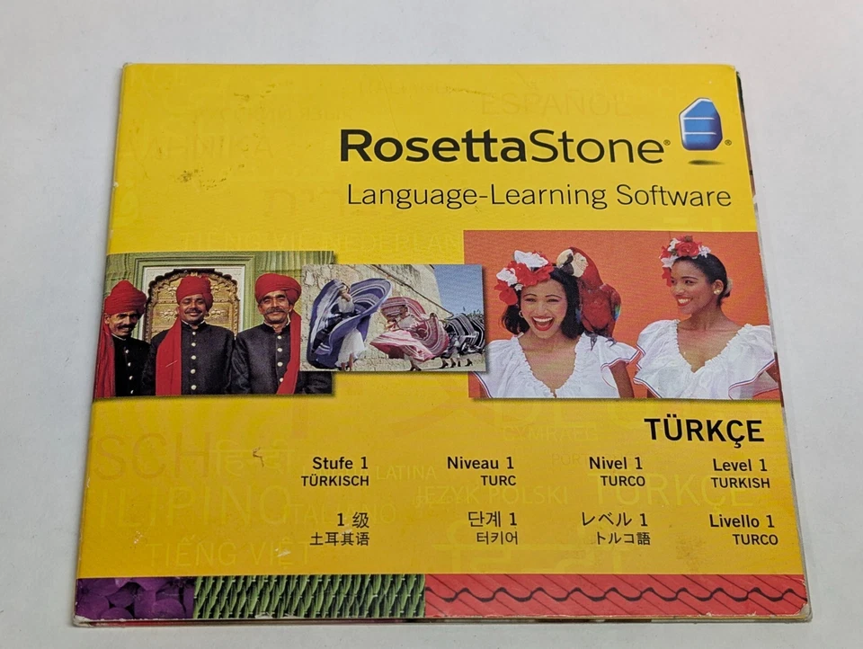 2010 Rosetta Stone v4 Version 4 Application & Turkish Level 1 CD Language Learn - Image 1 of 4