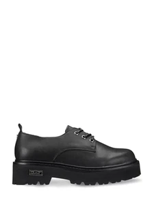 SCARPE DERBY FRANCSINA DONNA CULT SLASH 3041 CLE104107 PELLE NERO ORIGINALE AI - Picture 1 of 4