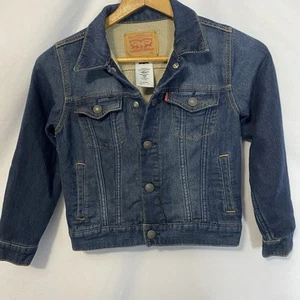 Adorable Levi's Strauss & Co. Blue Jean Denim kids Jacket Size 7 (6 - 7 Years) - Picture 1 of 9