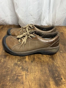 Keen Shoes Womens SZ 10 Presidio II Leather Hiking Walking Comfort Trail Sneaker - Picture 1 of 13
