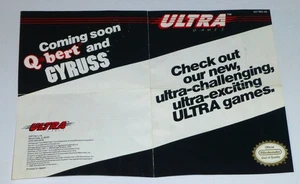 Ultra Games Promo Insert, Konami, Nintendo NES, TMNT, Metal Gear, ULT-NES-US - Picture 1 of 2