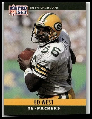 1990 Pro Set #115 Ed West - Image 1 of 2