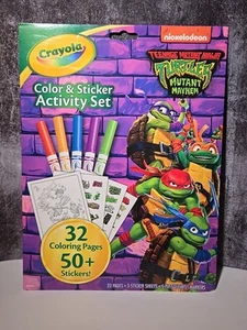 Crayola Teenage Mutant Ninja Turtles Coloring/Sticker Activity Set Marker (160) - Bild 1 von 2