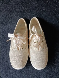 KEDS X KATE SPADE Champion Rose Gold Glitter Shoes Size US 5.5 Gorgeous 21cm - Picture 1 of 18