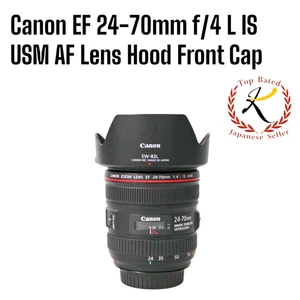 【US/DDP】 Canon EF 24-70mm f/4 L IS USM AF Lens Hood Front Cap Black Tested JAPAN - Picture 1 of 20