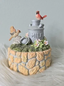 THE GOOD COMPANY SPIELUHR Milchkännchen Vögel 1989 Melodie gestern noch einmal Mängel* - Bild 1 von 7